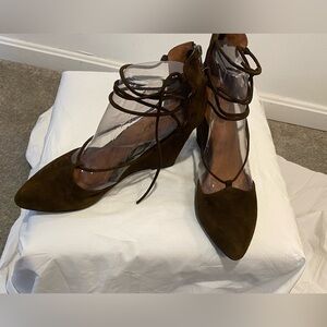 Jeffrey Campbell wedge heel ankle-tie shoes